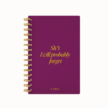 Sh*t I'll Forget Foil 2026 Weekly Agenda