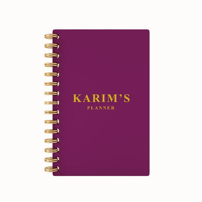 Any Name Foil 2026 Weekly Planner