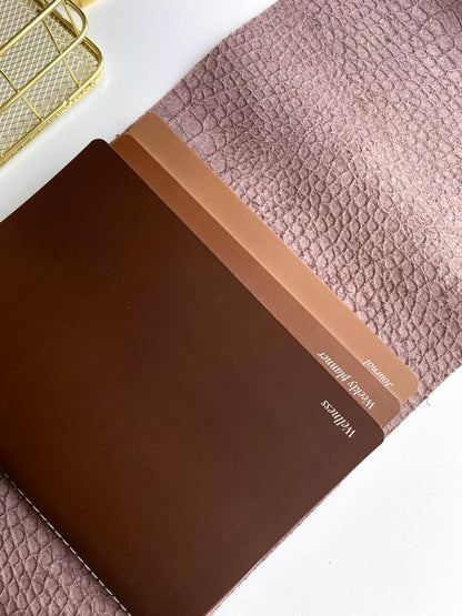 Café - Real Leather Refillable Journal