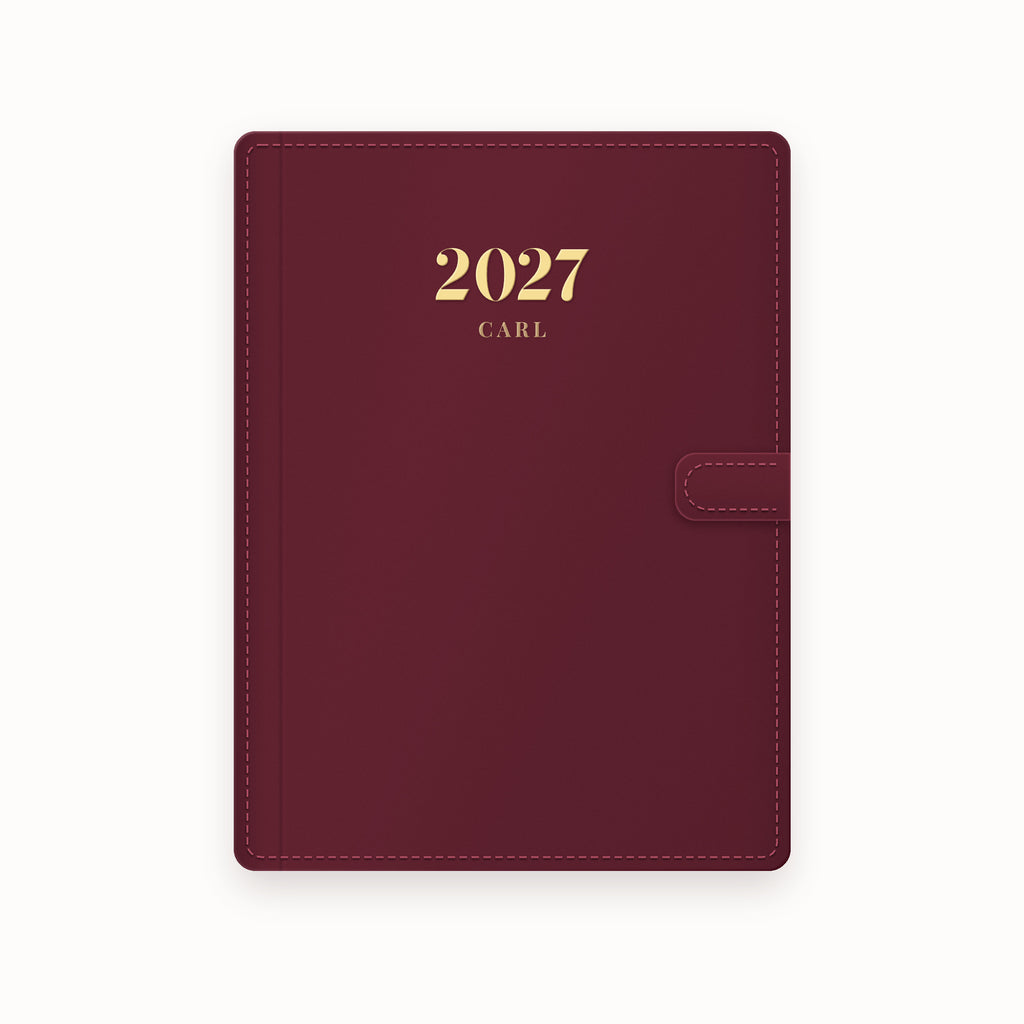 2027 Name A5 Leather Binder