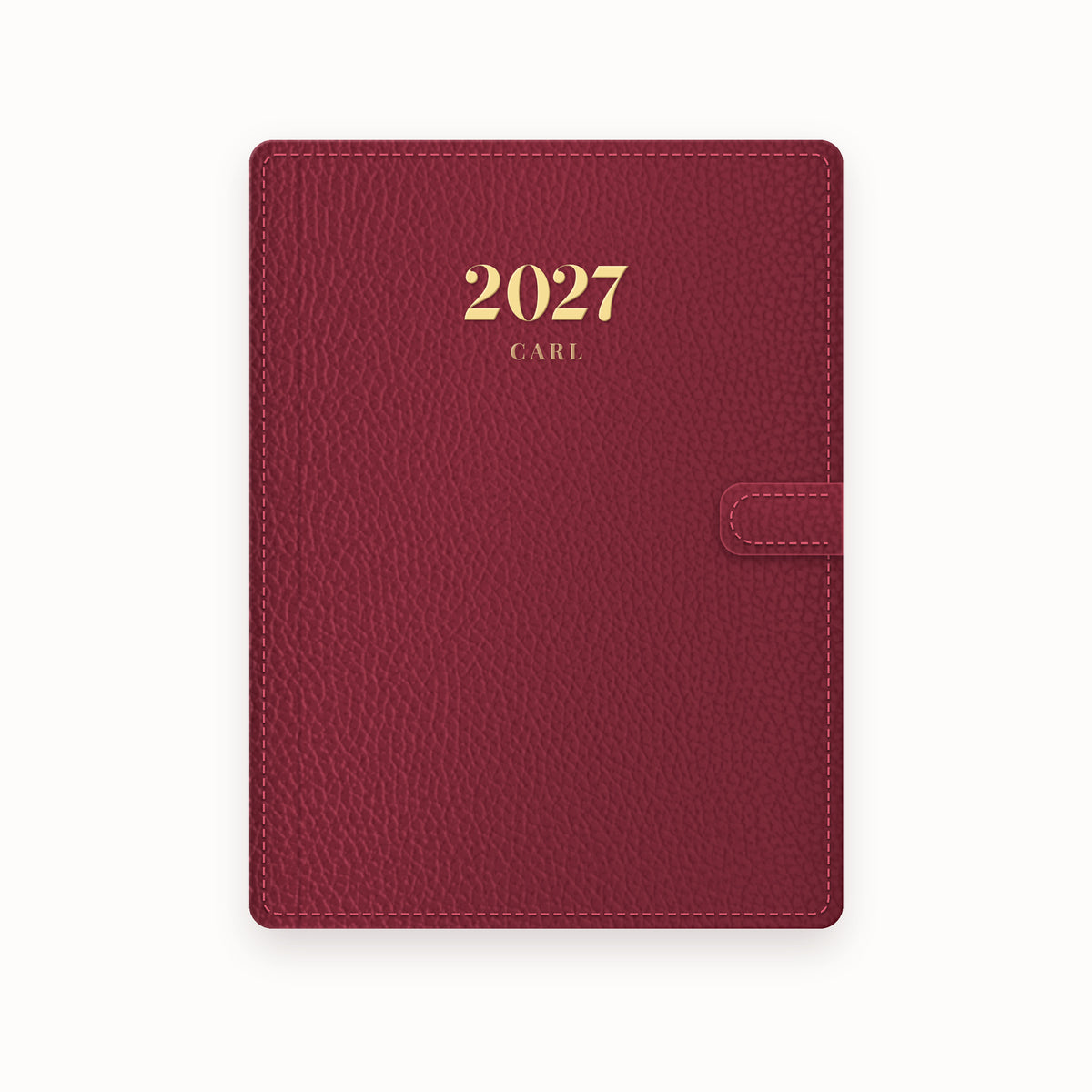 2027 Name A5 Leather Binder