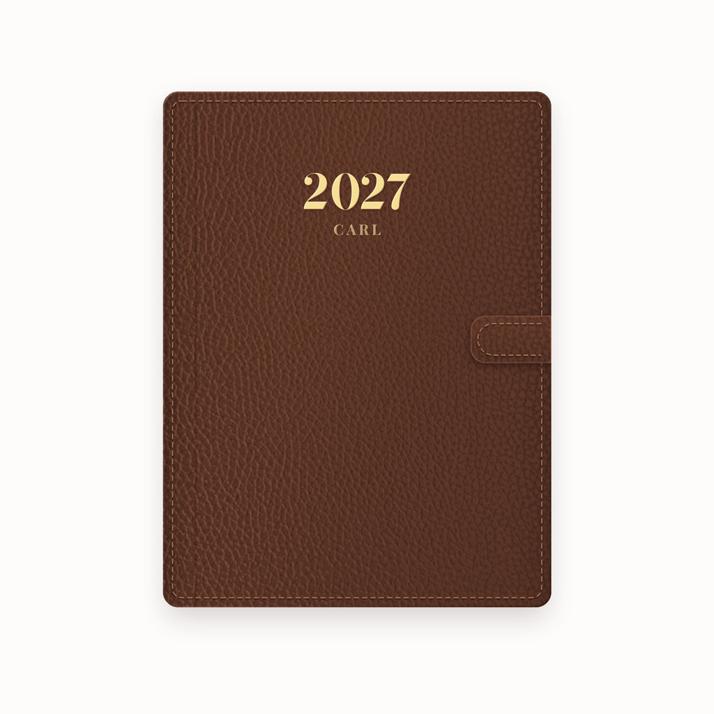 2027 Name A5 Leather Binder