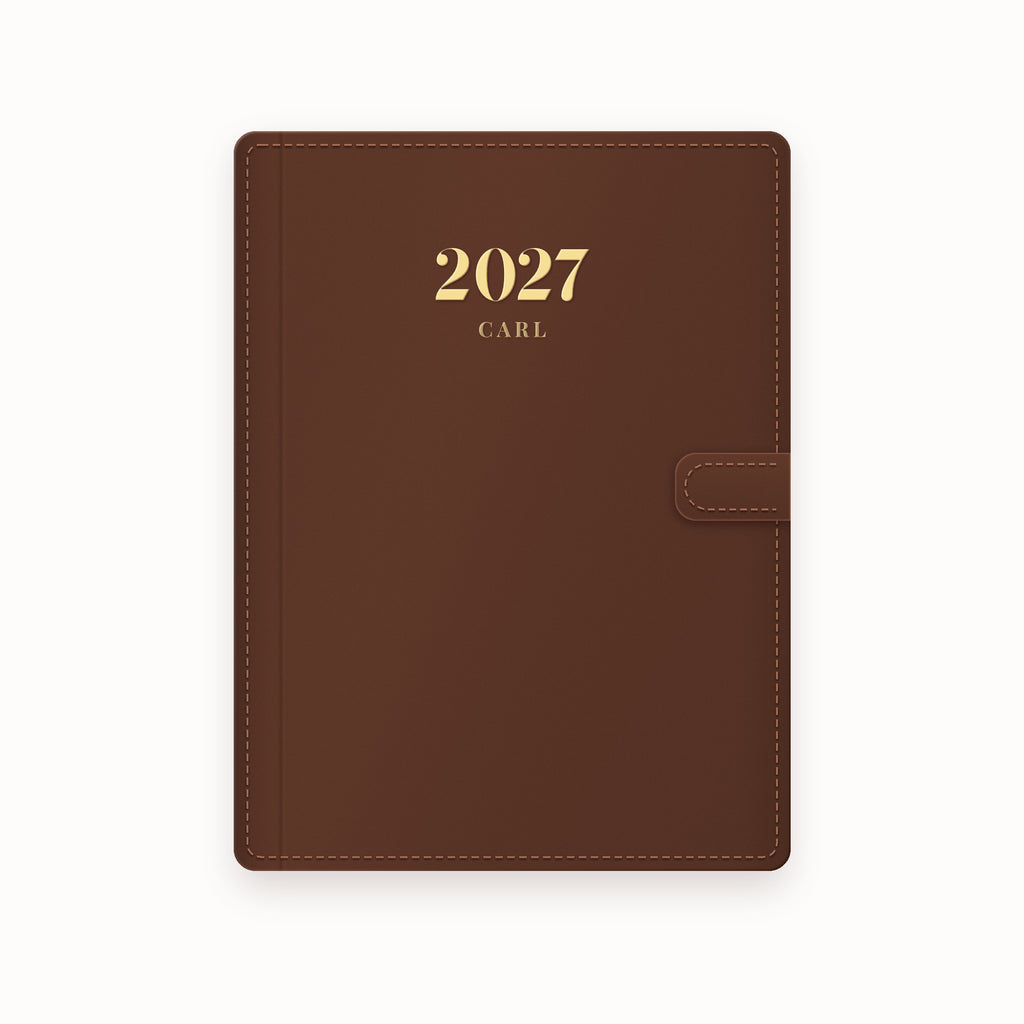 2027 Name A5 Leather Binder
