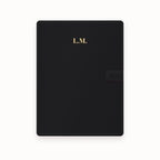 Initials Centered A5 Leather Binder