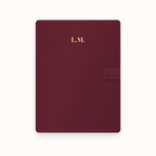 Initials Centered A5 Leather Binder