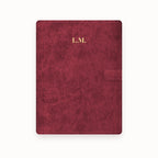 Initials Centered A5 Leather Binder