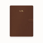 Initials Centered A5 Leather Binder