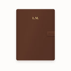Initials Centered A5 Leather Binder