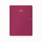 Initials Centered A5 Leather Binder