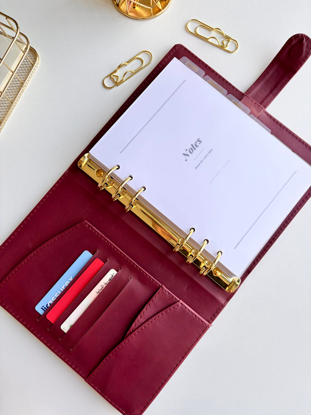 2027 A5 Leather Binder