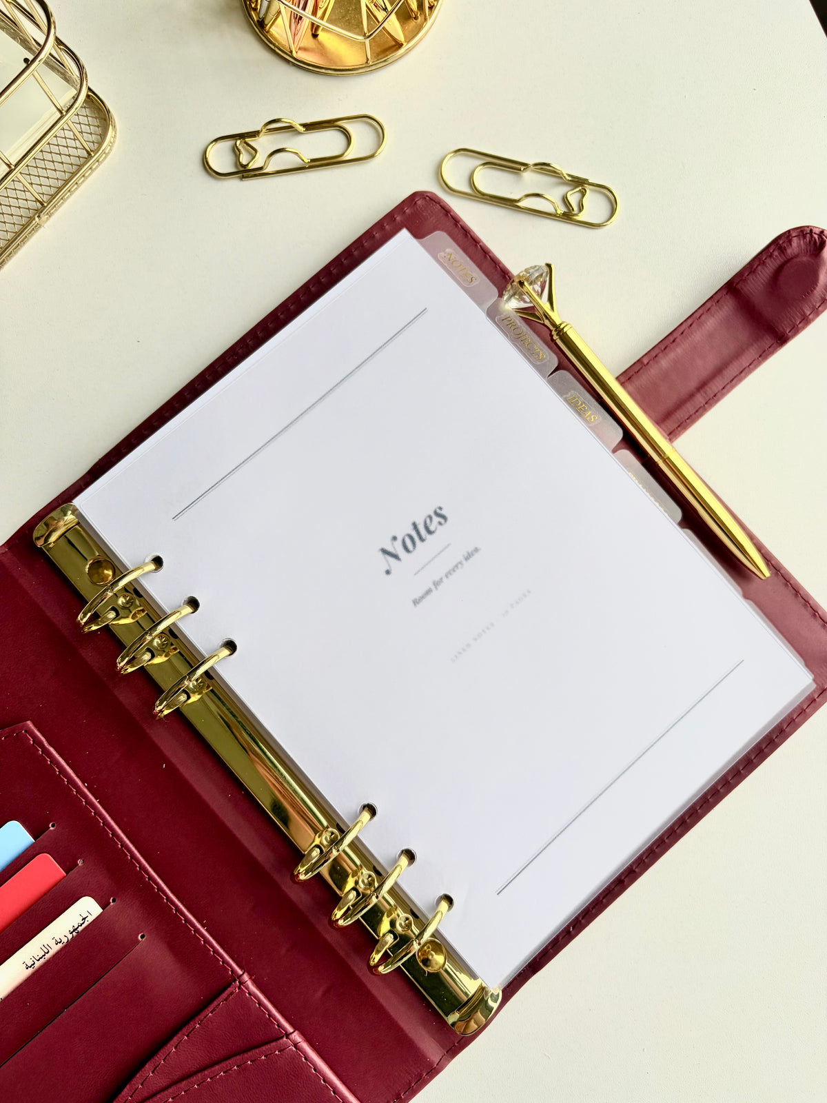2027 A5 Leather Binder
