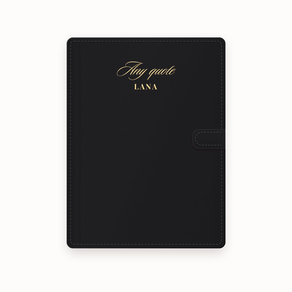Name Any Quote A5 Leather Binder