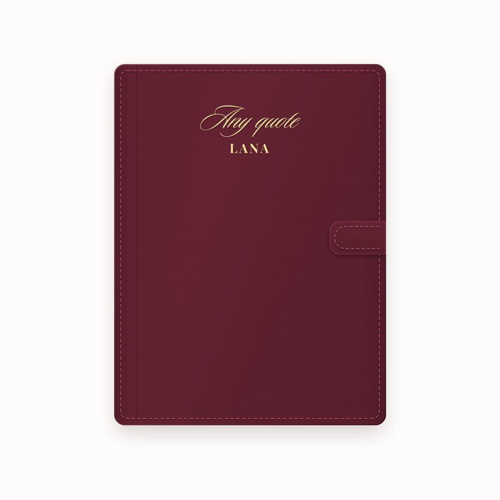 Name Any Quote A5 Leather Binder