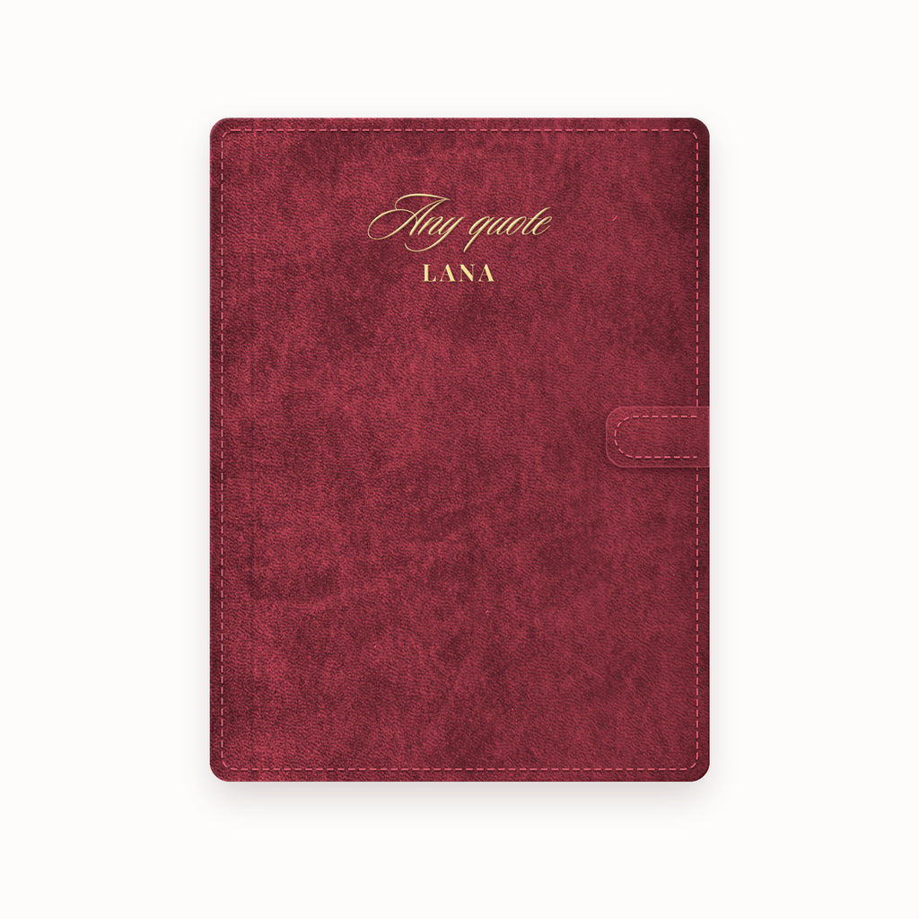 Name Any Quote A5 Leather Binder