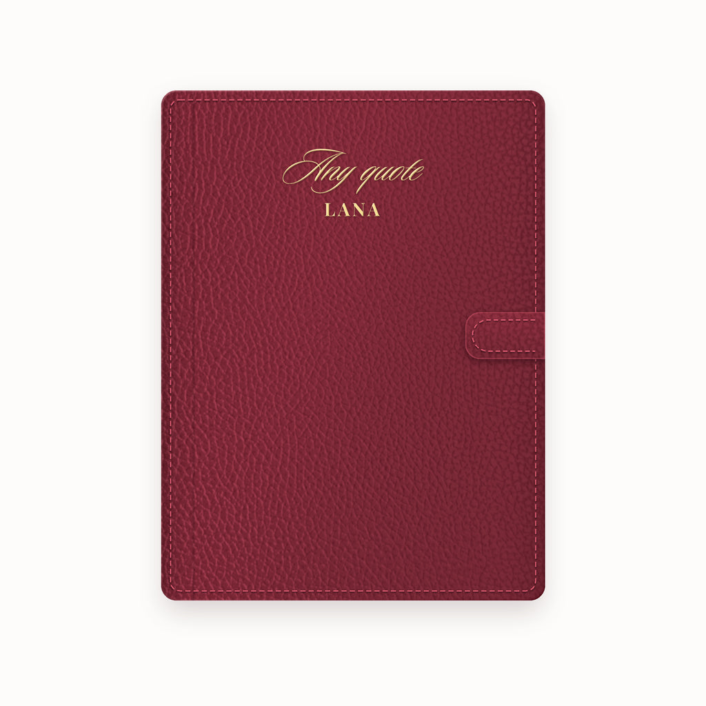 Name Any Quote A5 Leather Binder