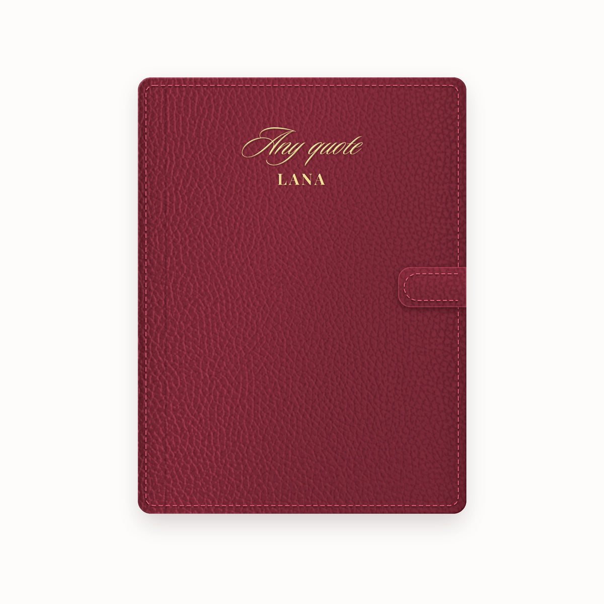 Name Any Quote A5 Leather Binder