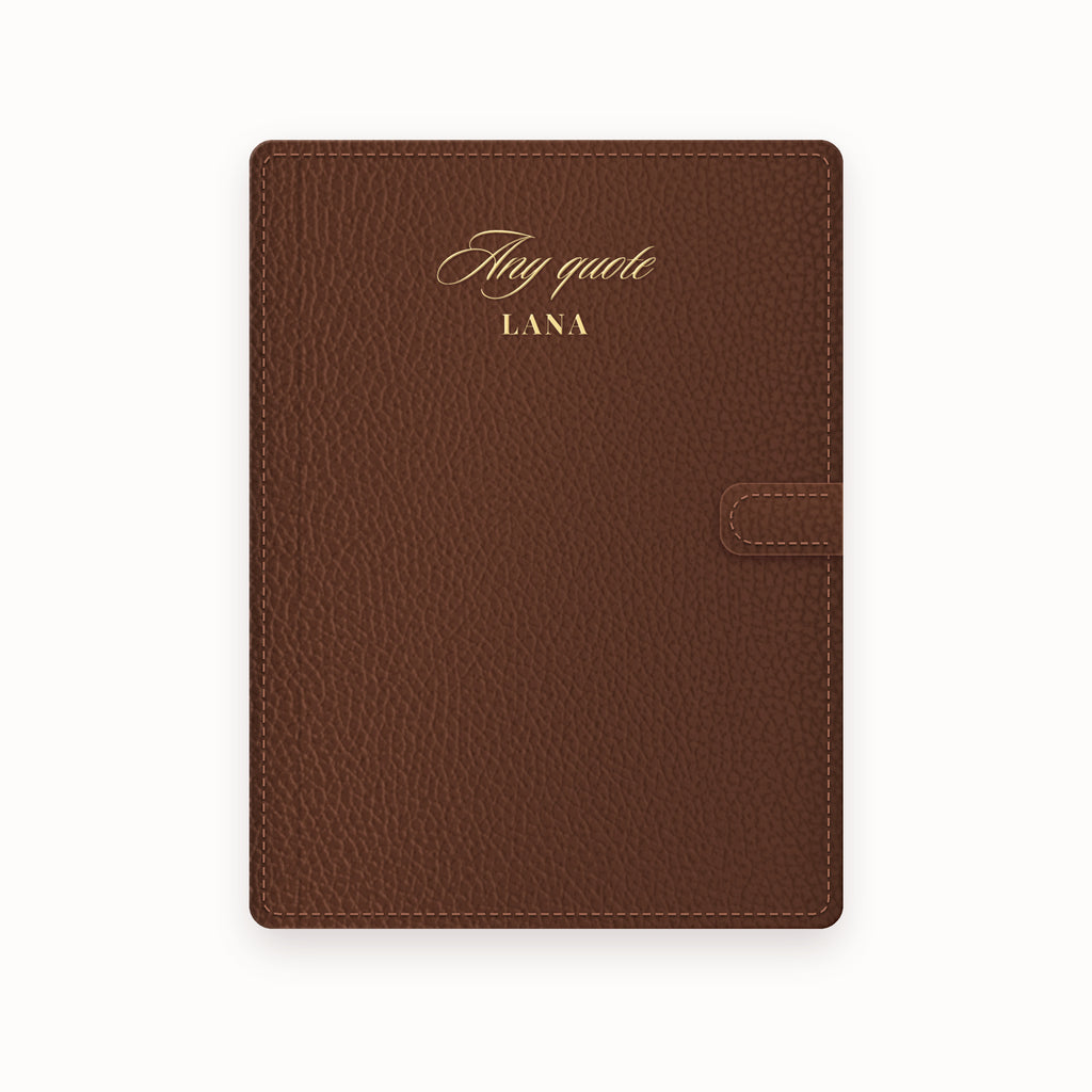 Name Any Quote A5 Leather Binder