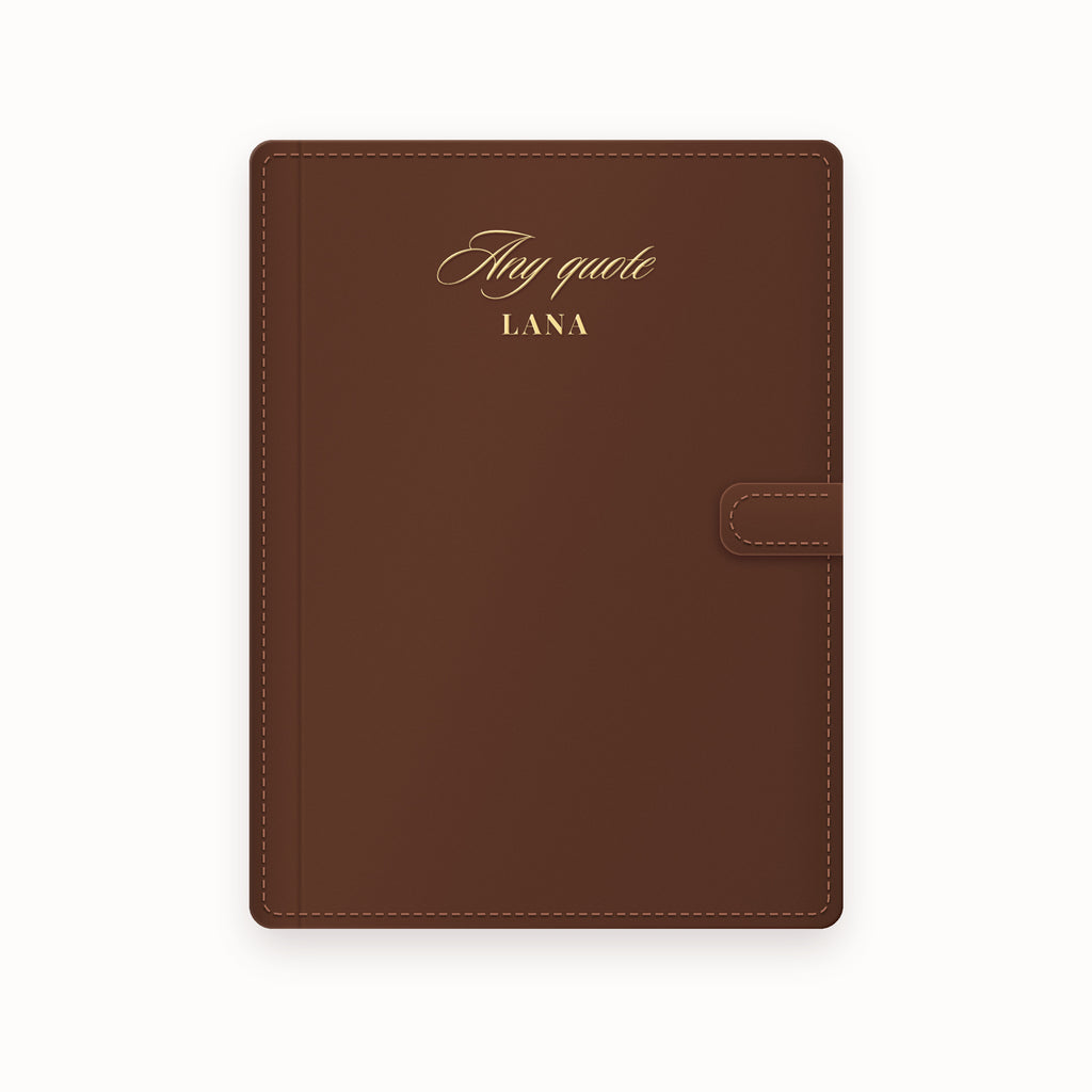 Name Any Quote A5 Leather Binder