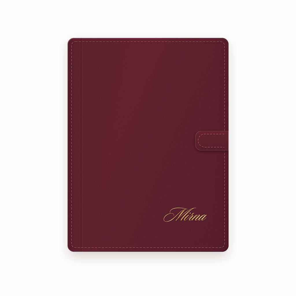 Name A5 Leather Binder