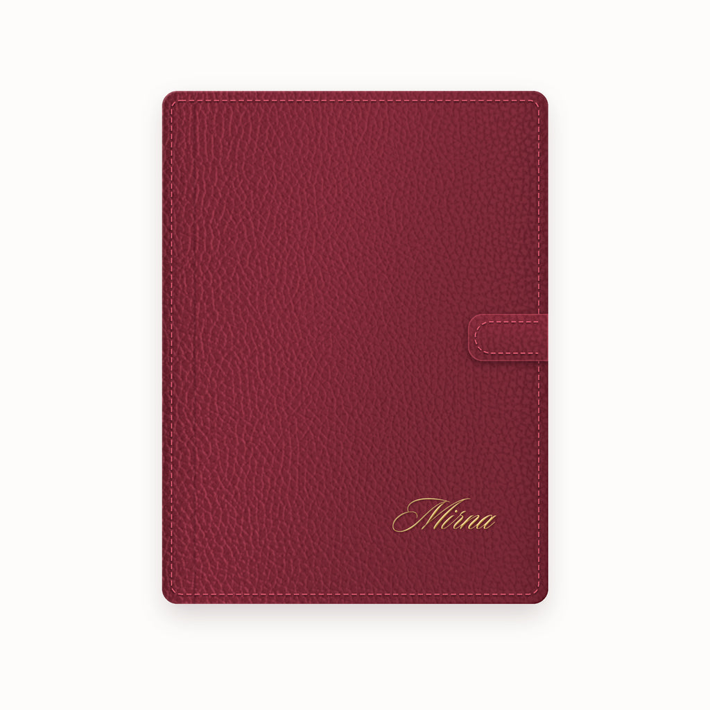 Name A5 Leather Binder
