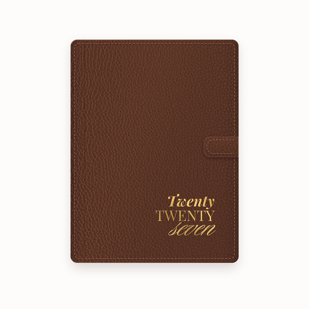 Twenty Script A5 Leather Binder