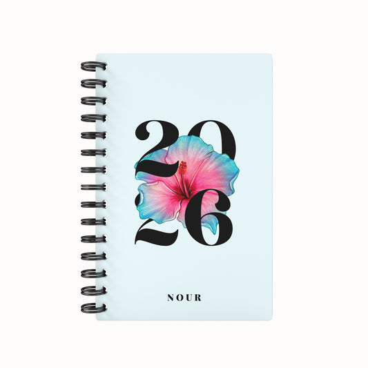 Blooming Lined Notebook - Blue