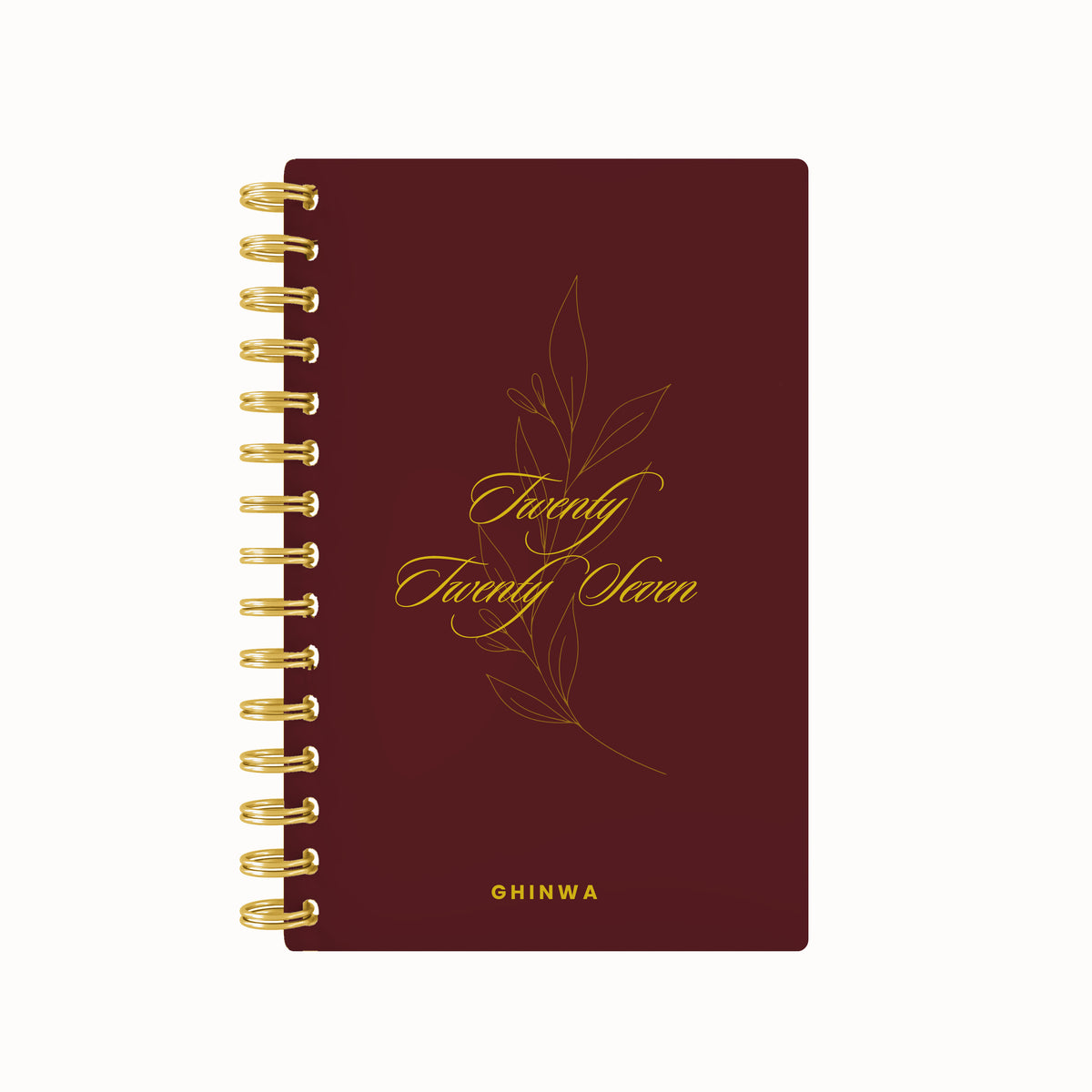 2027 script blooming foil weekly planner