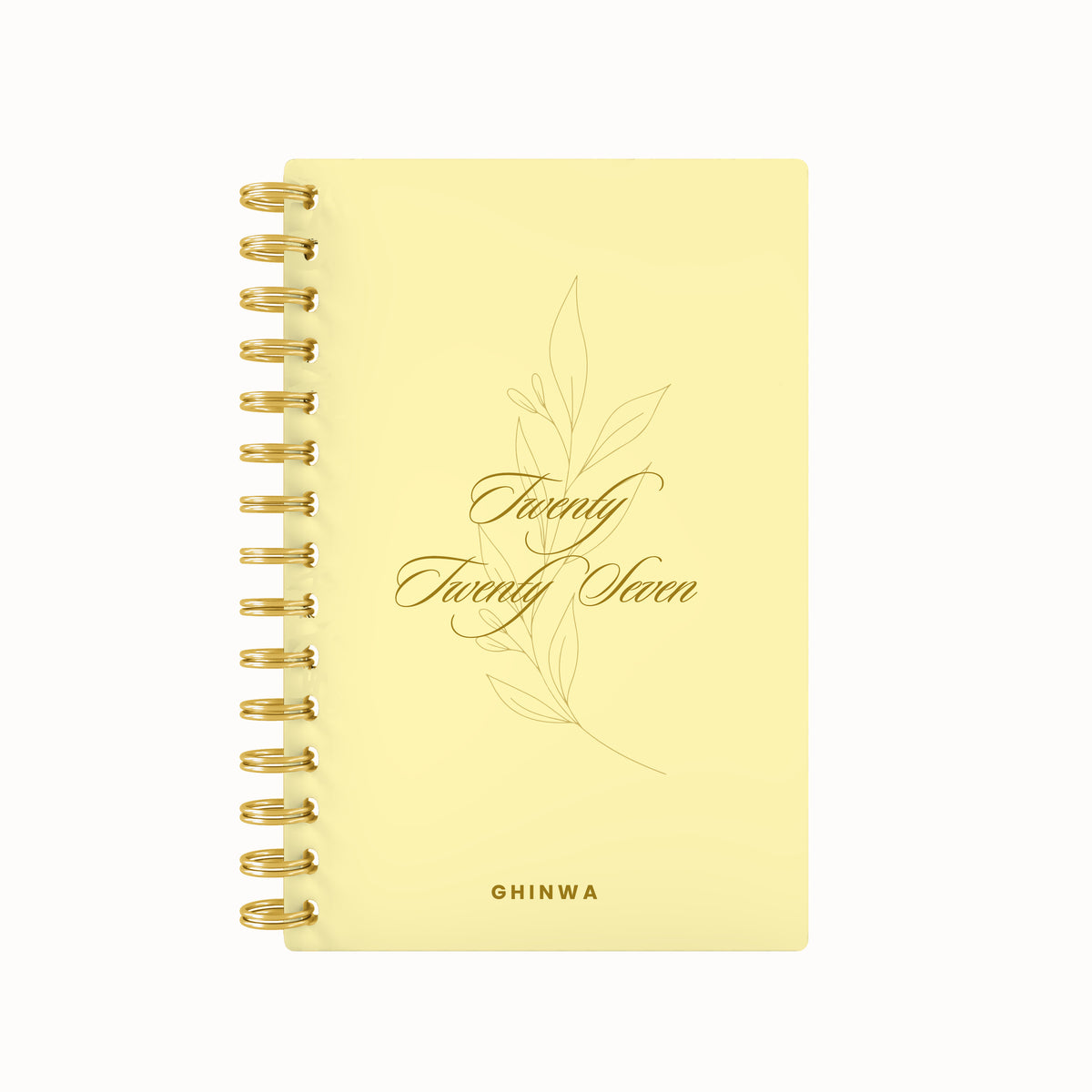 2027 script blooming foil weekly planner