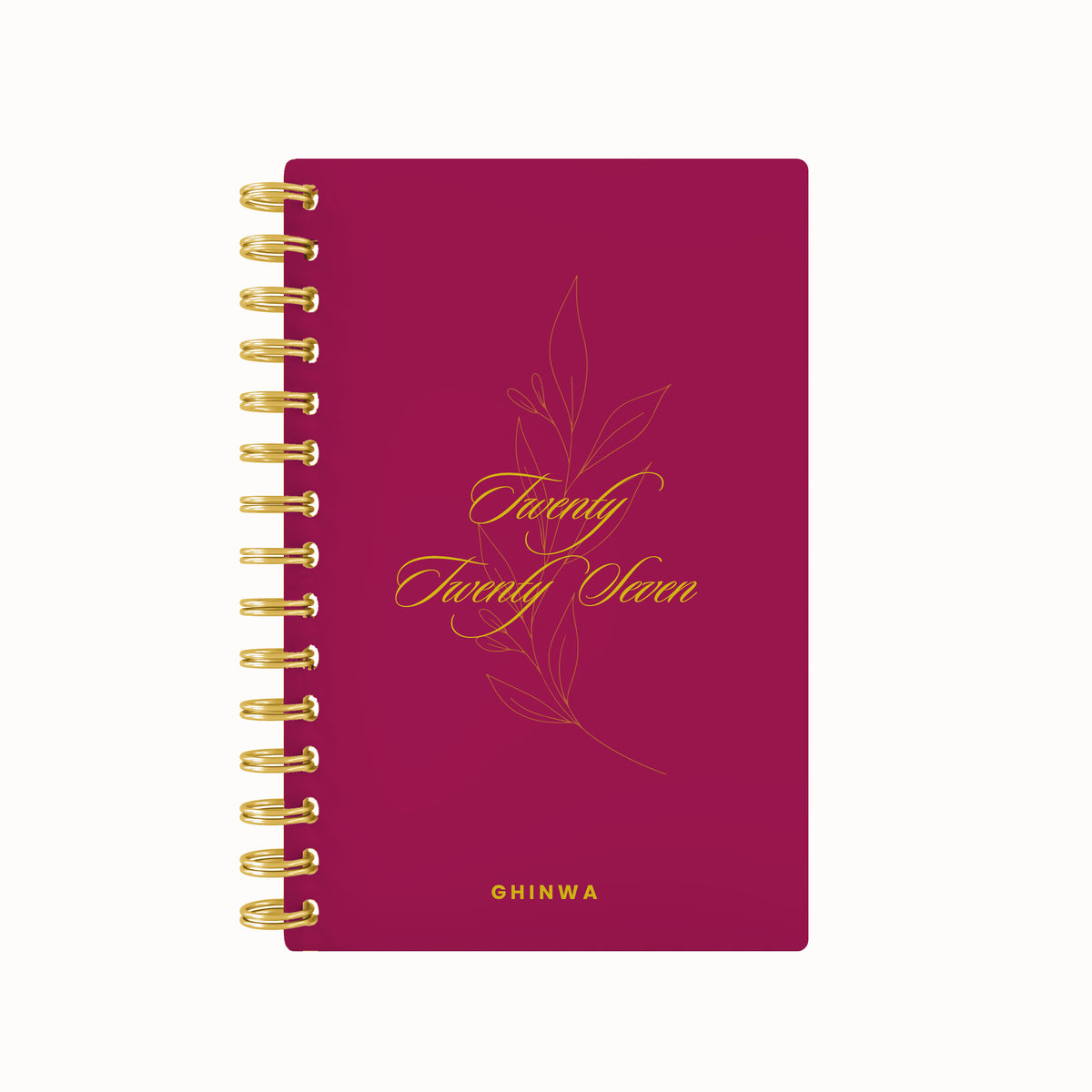 2027 script blooming foil weekly planner