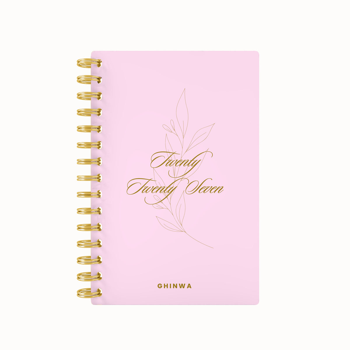 2027 script blooming foil weekly planner