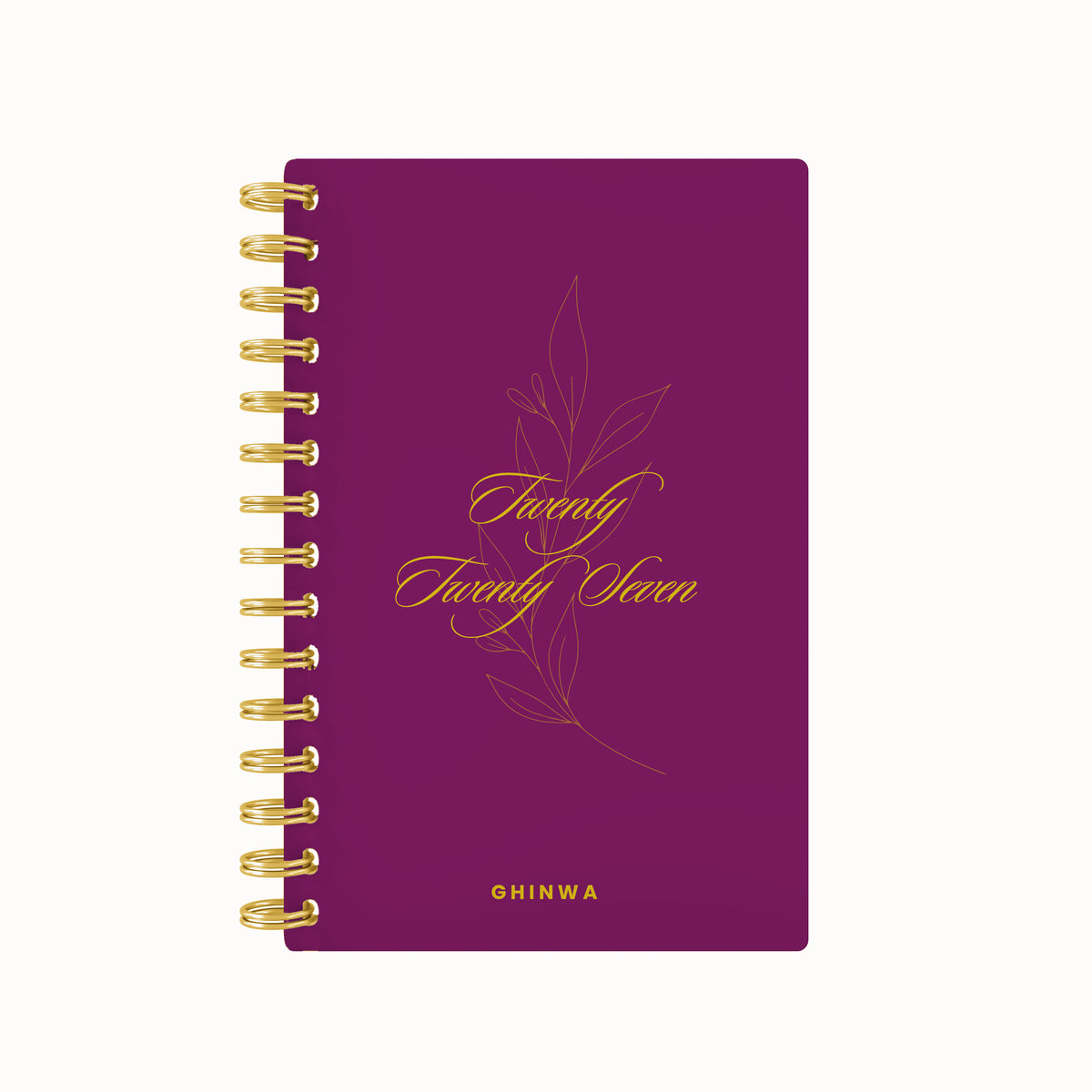 2027 script blooming foil weekly planner