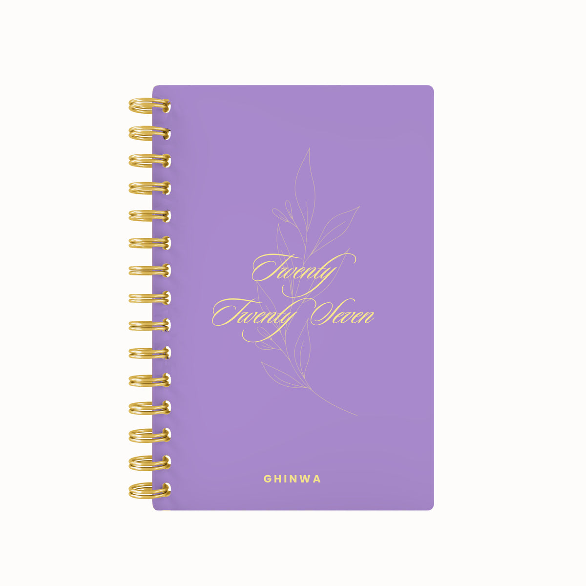 2027 script blooming foil weekly planner
