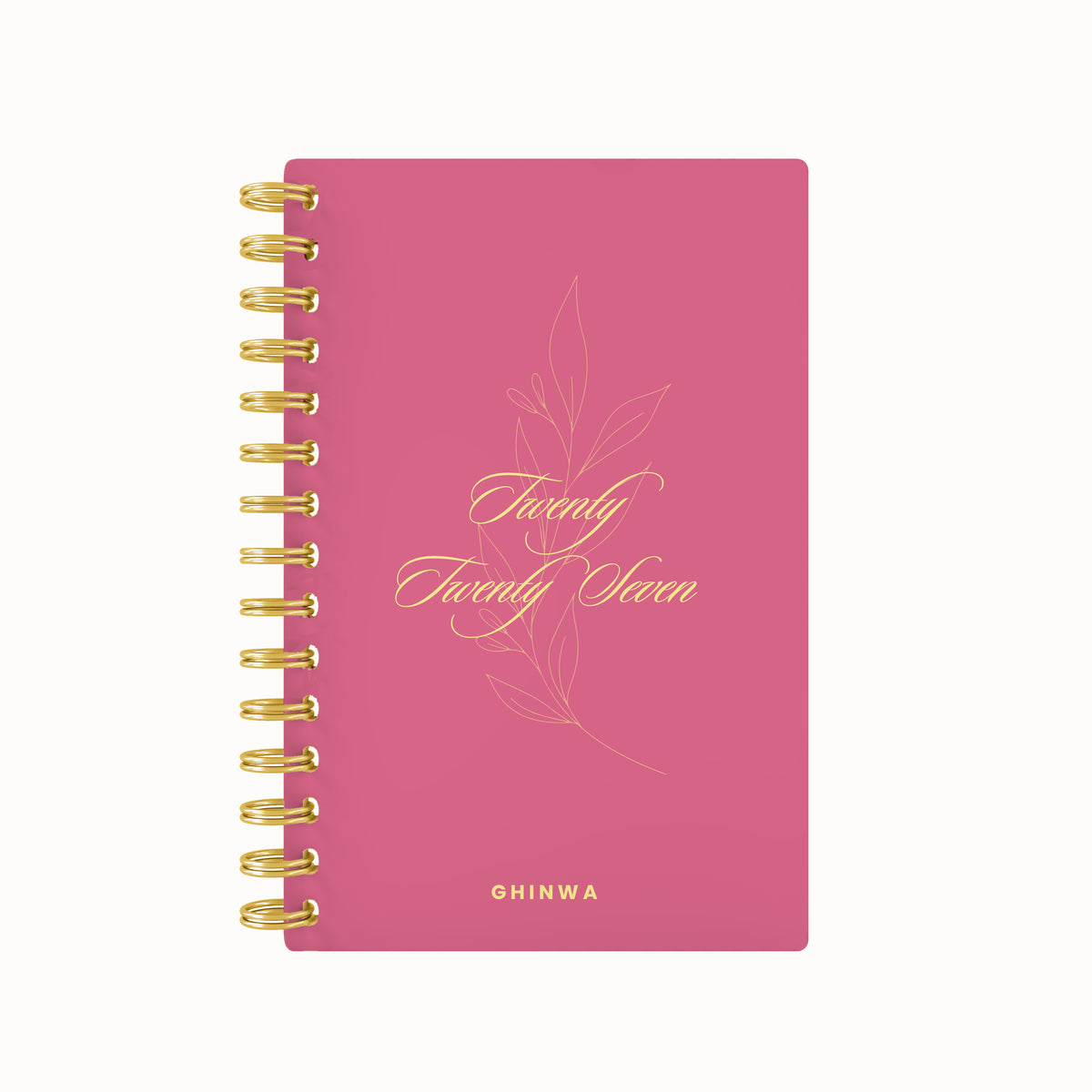 2027 script blooming foil weekly planner