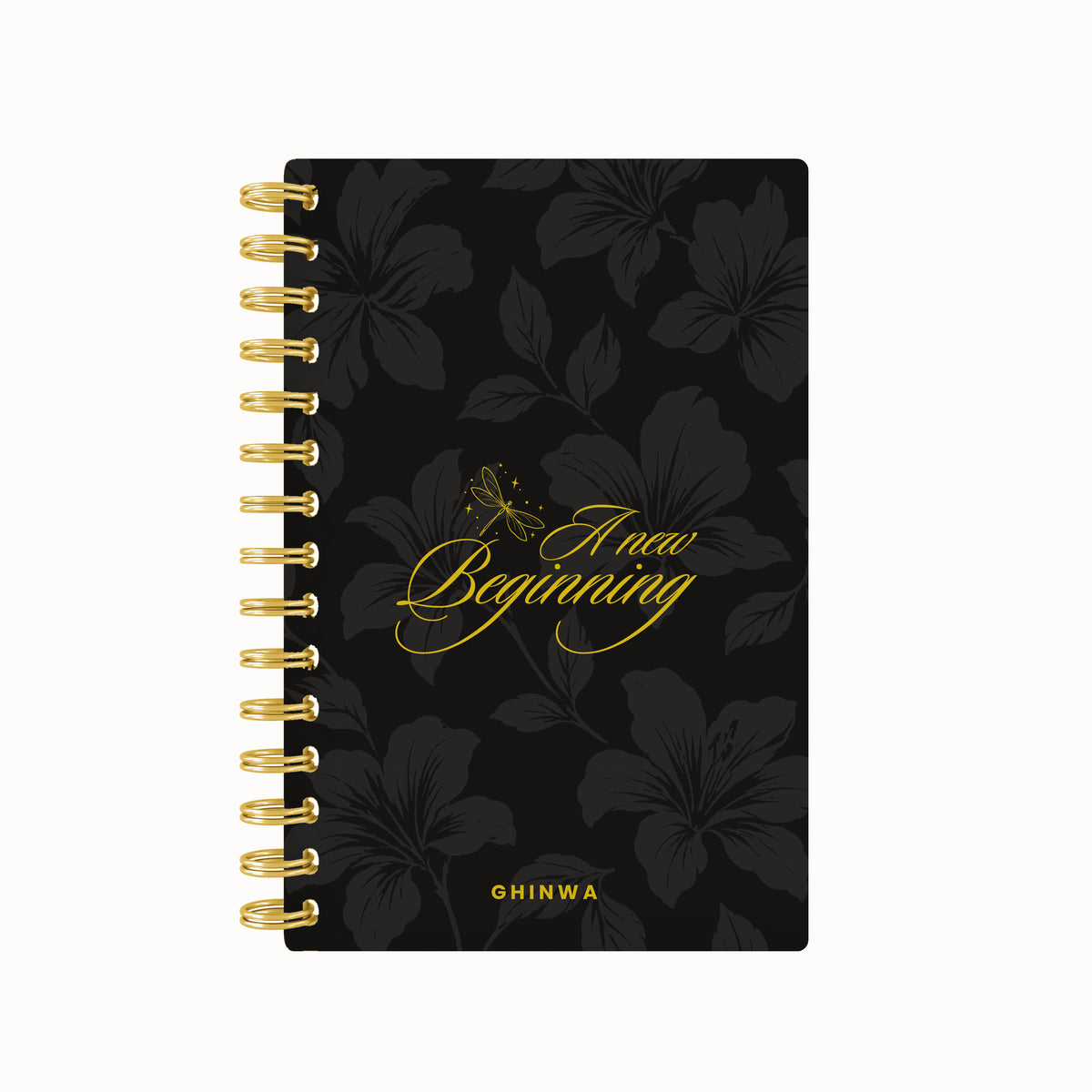 A New Beginning Floral Foil Lined Notebook