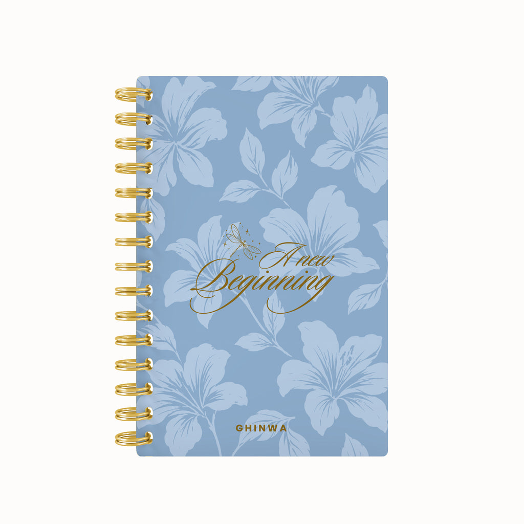 A New Beginning Floral Foil Lined Notebook