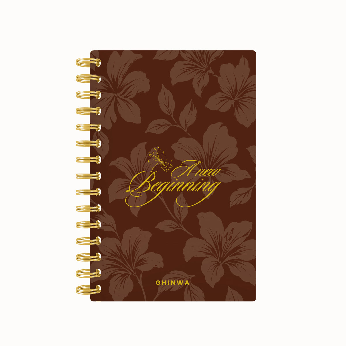 A New Beginning Floral Foil Lined Notebook