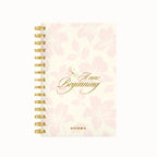 A New Beginning Floral Foil Lined Notebook