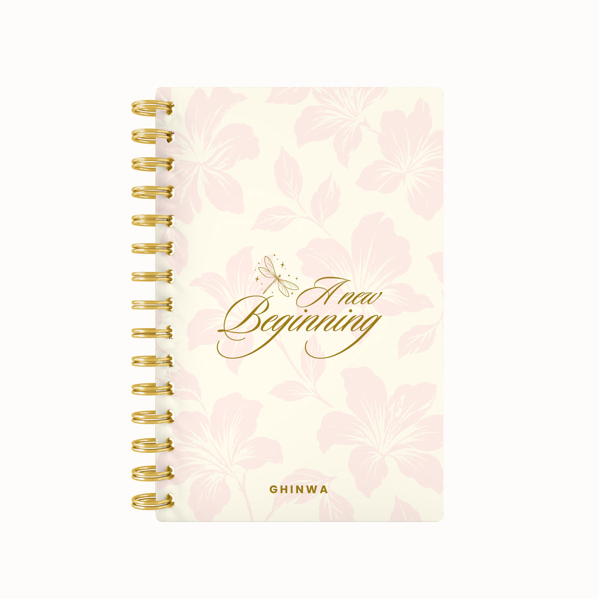 A New Beginning Floral Foil Lined Notebook