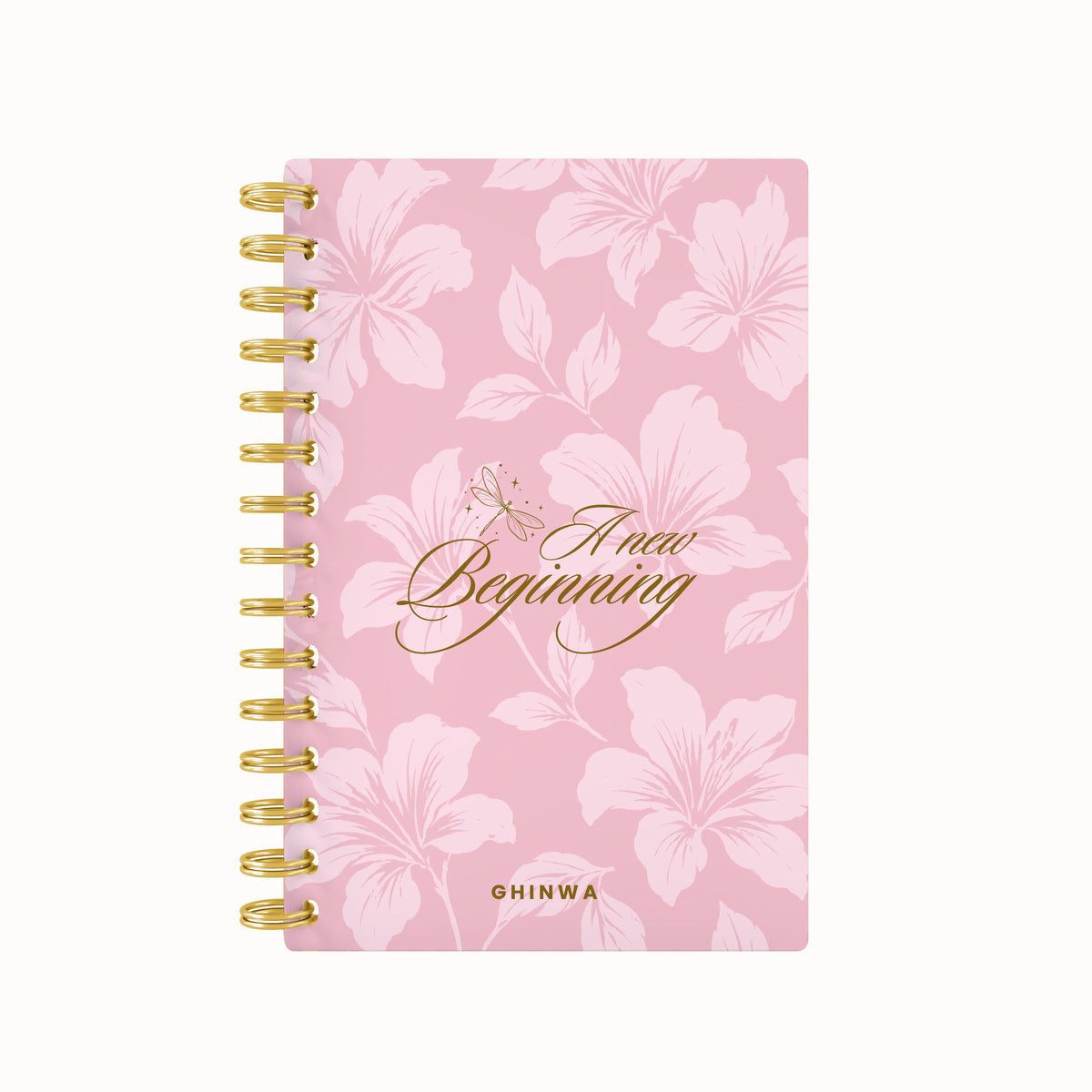 A New Beginning Floral Foil Lined Notebook