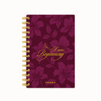 A New Beginning Floral Foil Lined Notebook