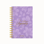 A New Beginning Floral Foil Lined Notebook
