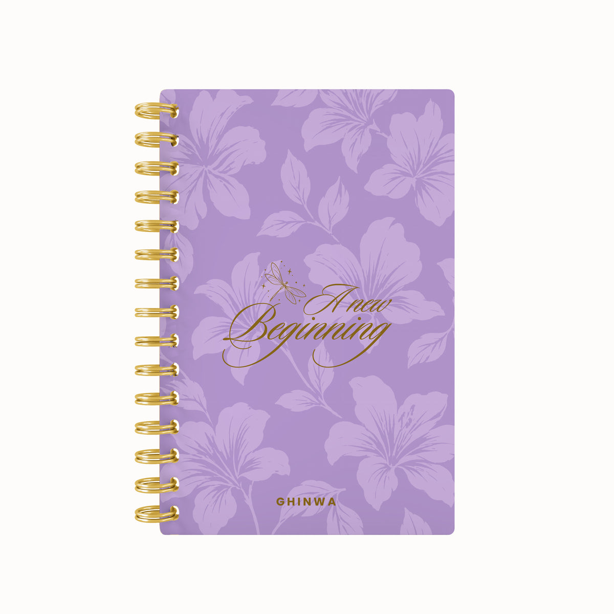A New Beginning Floral Foil Lined Notebook