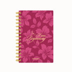 A New Beginning Floral Foil Lined Notebook