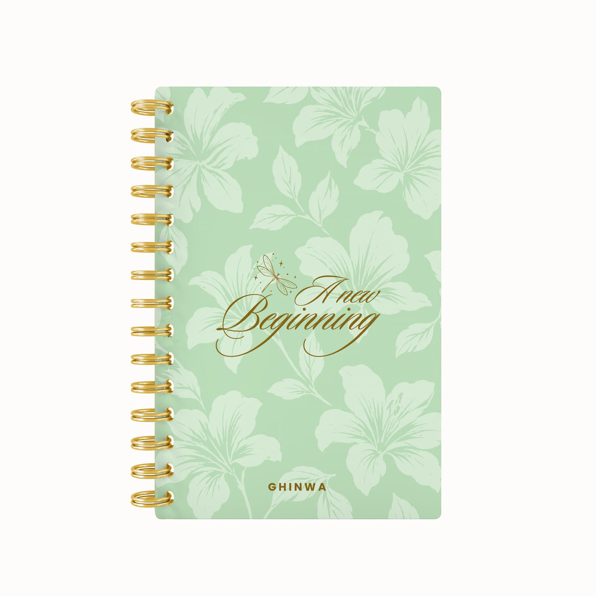 A New Beginning Floral Foil Lined Notebook
