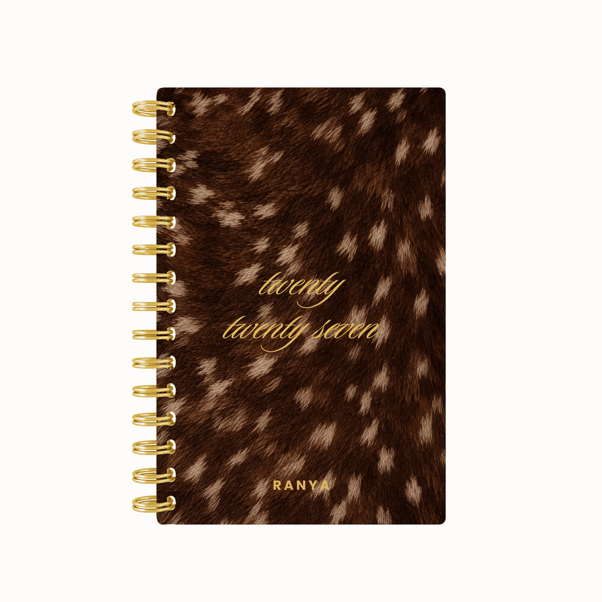 Animal Print Deer Foil Lined Notebook