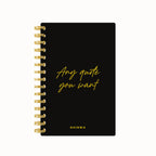 Any quote in this style foil daily planner