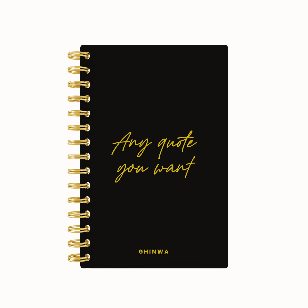 Any quote in this style foil daily planner