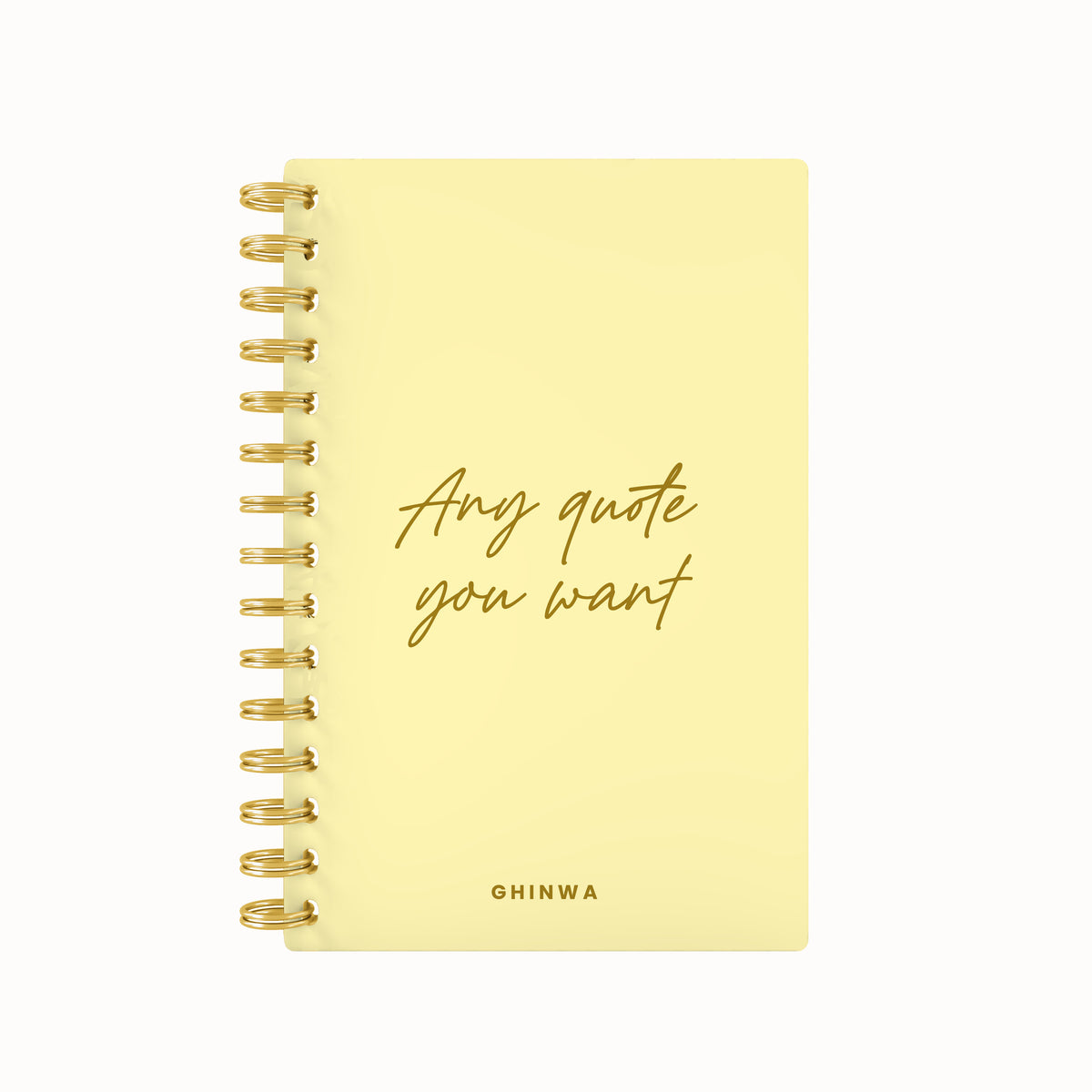Any quote in this style foil daily planner