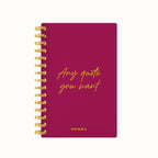 Any quote in this style foil daily planner