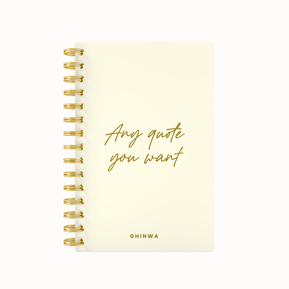 Any quote in this style foil daily planner
